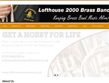 Tablet Screenshot of lofthousebrassband.org.uk
